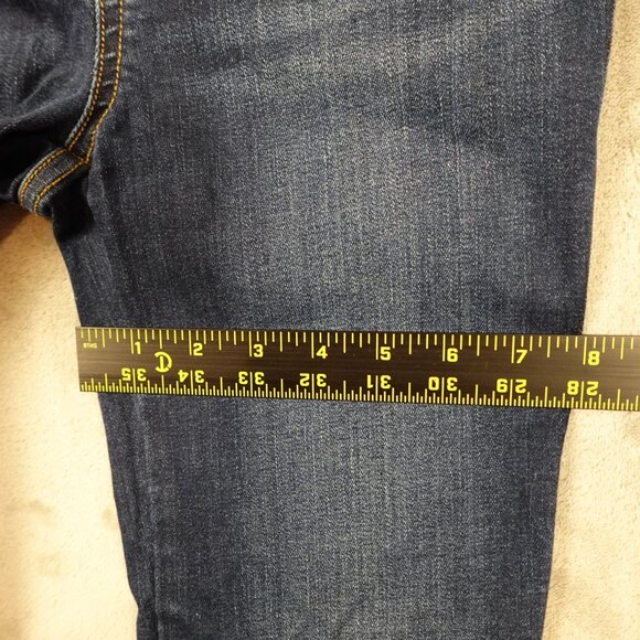 Spanx SPANXshape Original EveryWear Flare Jeans Women's small Petite Blue Denim - Picture 8 of 13